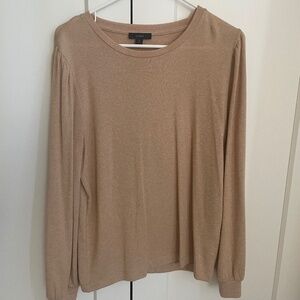 JCrew Camel Puff Sleeve Sweater